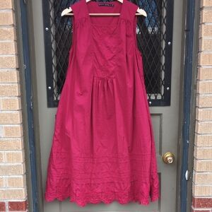 Gudrun Sjoden Red Sleeveless Dress